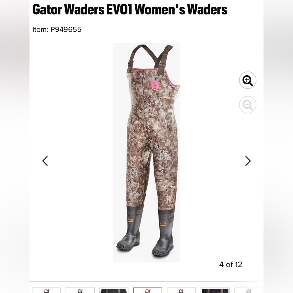 Camouflage gator Waders size small-6